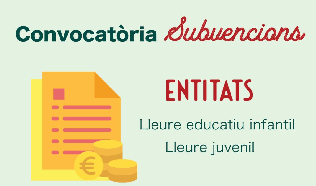 Convocatòria de subvencions per a les entitats de l'àmbit de lleure infantil i juvenil